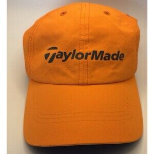 TaylorMade Golf Strapback Hat Cap Orange Sample - EXCELLENT